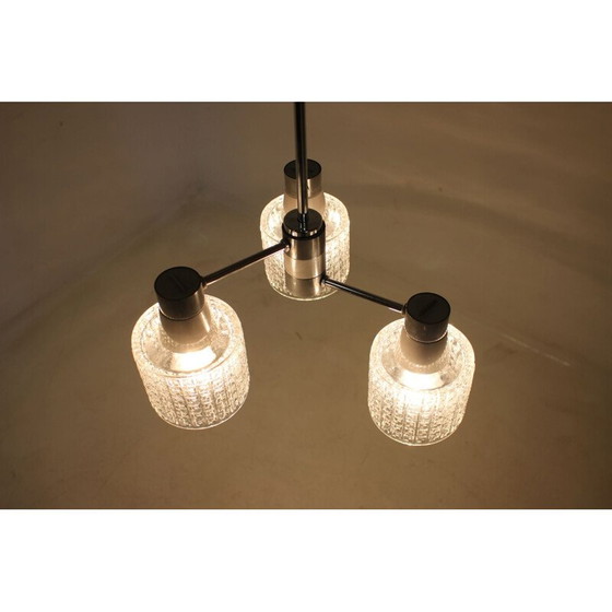 Image 1 of Lustre vintage en chrome par Drukov, 1970