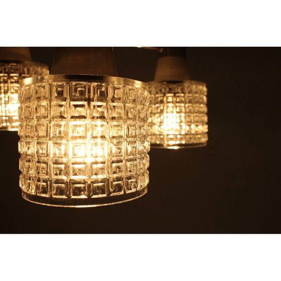 Image 1 of Lustre vintage en chrome par Drukov, 1970