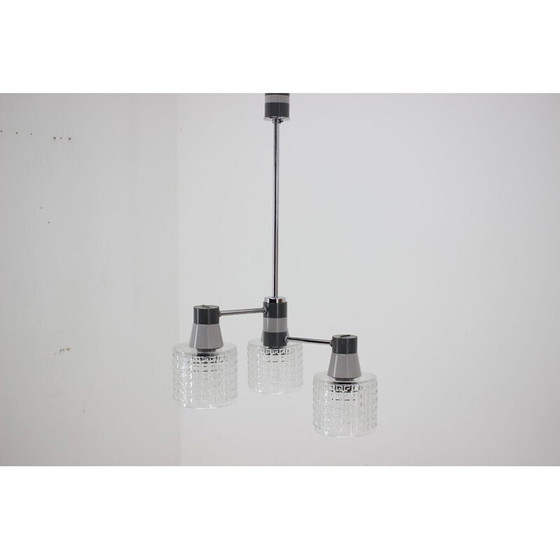 Image 1 of Lustre vintage en chrome par Drukov, 1970