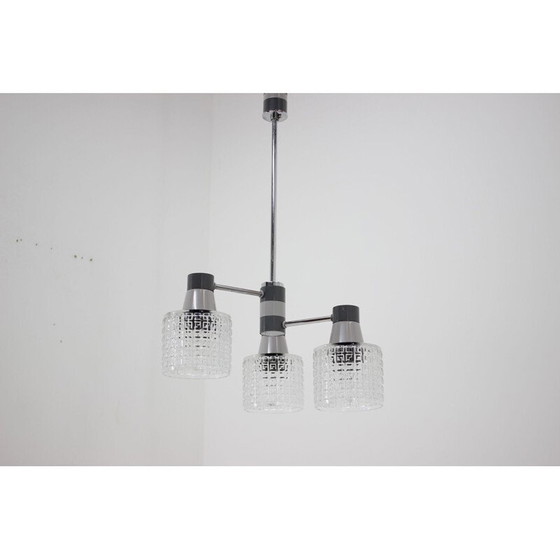 Image 1 of Lustre vintage en chrome par Drukov, 1970