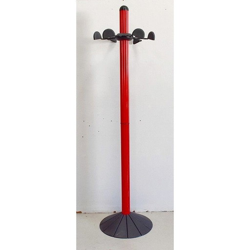 Porte-manteau vintage en métal laqué par Seccose, Italie 1980