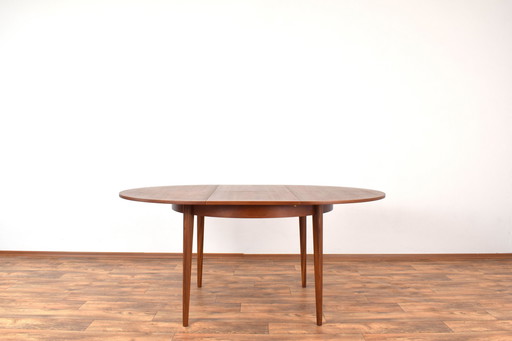 Table de salle à manger extensible en teck danoise du Mid Century, années 1960.