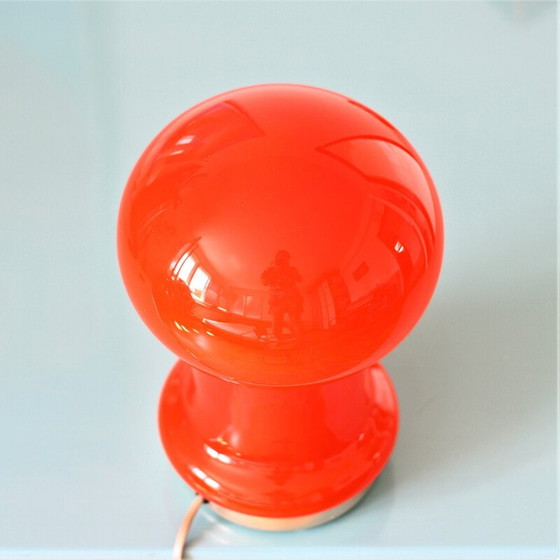 Image 1 of Lampe de bureau vintage en verre opale par Ivan Jakse, Tchécoslovaquie
