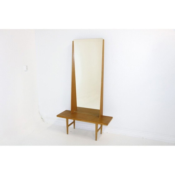 Image 1 of Miroir vintage en chêne par Kurt Østervig pour Emmaboda Möbelfabrik, Suède 1960