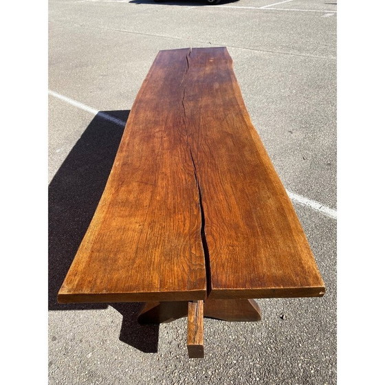 Image 1 of Table de ferme vintage en bois