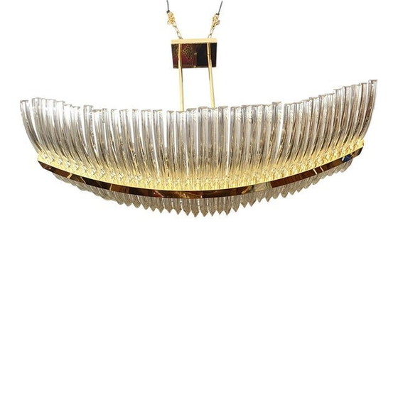 Image 1 of Lustre contemporain de luxe "Triedro" en forme de voile