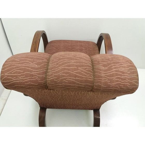 Image 1 of Ensemble de 3 fauteuils Halabala Art déco vintage par U.P. Race Brno, Tchécoslovaquie années 1930