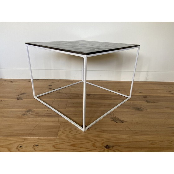 Image 1 of Table basse carrée en ardoise vintage