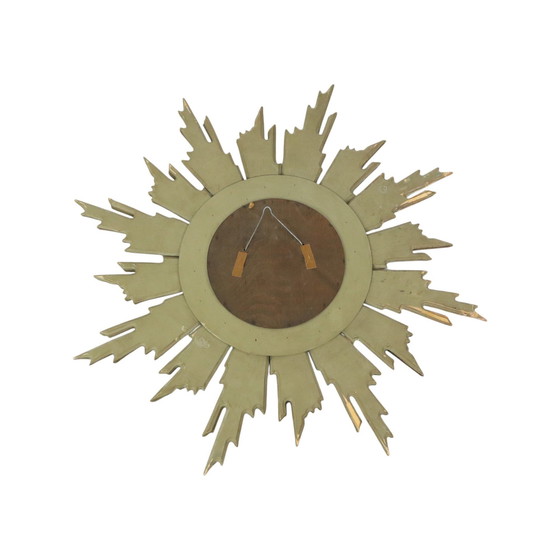 Image 1 of Miroir solaire Sunburst Deknudt en feuille d'or