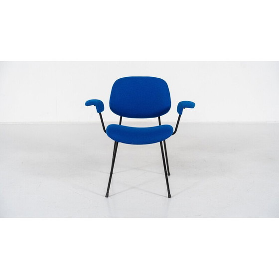 Image 1 of Fauteuil de bureau vintage bleu pivotant