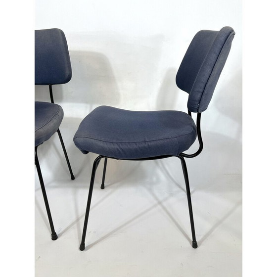 Image 1 of Ensemble de 6 chaises de salle à manger Delfino vintage par Erberto Carboni pour Arflex, années 1950