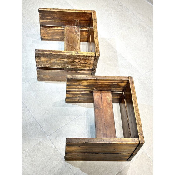 Image 1 of Paire de tabourets vintage "les arcs" de Charlotte Perriand, 1960