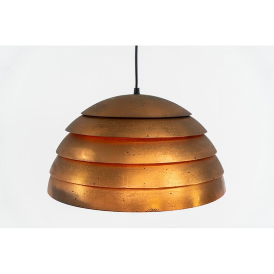 Image 1 of Lampe suspendue "Ruche" en cuivre vintage par Hans-Agne Jakobsson pour Ab Markaryd, Suède années 1950