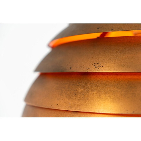 Image 1 of Lampe suspendue "Ruche" en cuivre vintage par Hans-Agne Jakobsson pour Ab Markaryd, Suède années 1950