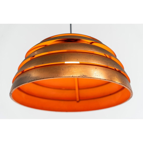 Image 1 of Lampe suspendue "Ruche" en cuivre vintage par Hans-Agne Jakobsson pour Ab Markaryd, Suède années 1950