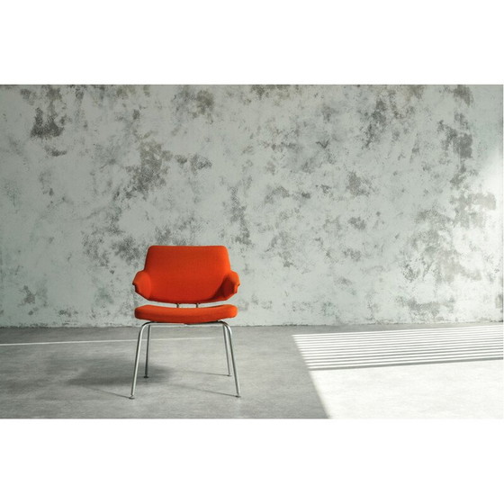 Image 1 of Fauteuil vintage danois rouge