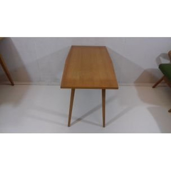 Image 1 of Ensemble de salon vintage en bois et tissu vert par Tatra Pravenec, Tchécoslovaquie 1960