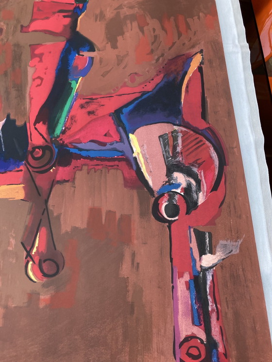 Image 1 of Lithographie Jeux Olympiques D’Été 1972, Munich, Par Marino Marini