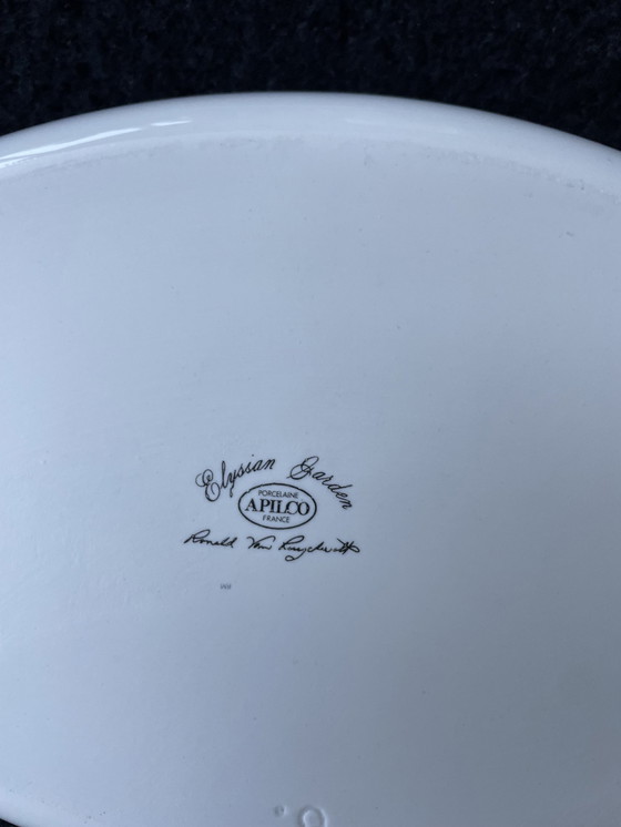 Image 1 of Bol en porcelaine vintage Apilco, Elyssian Garden