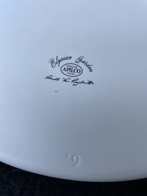 Image 1 of Bol en porcelaine vintage Apilco, Elyssian Garden