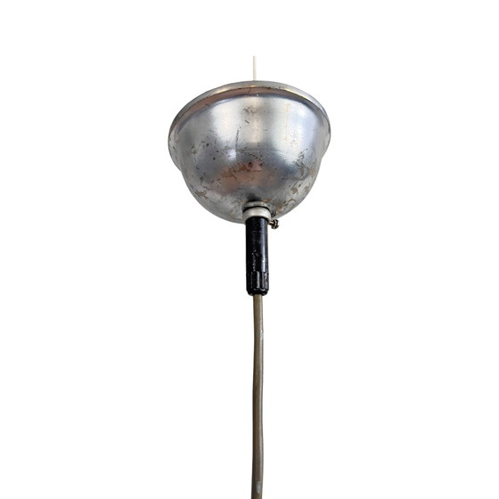 Image 1 of Lampe suspendue, chrome, New Look, Elektroinstala Děčín, Tchécoslovaquie, années 1950.