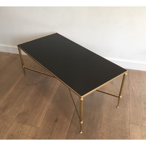 Image 1 of Table basse vintage néoclassique en laiton, France 1940
