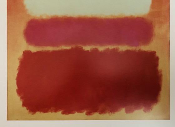 Image 1 of Mark Rothko : "Nuage blanc sur le pourpre 1957". Lithographie offset.