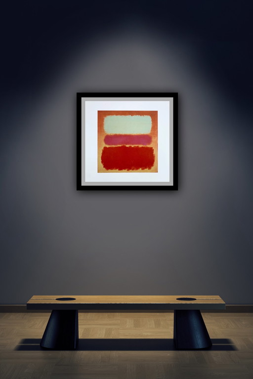 Mark Rothko : "Nuage blanc sur le pourpre 1957". Lithographie offset.