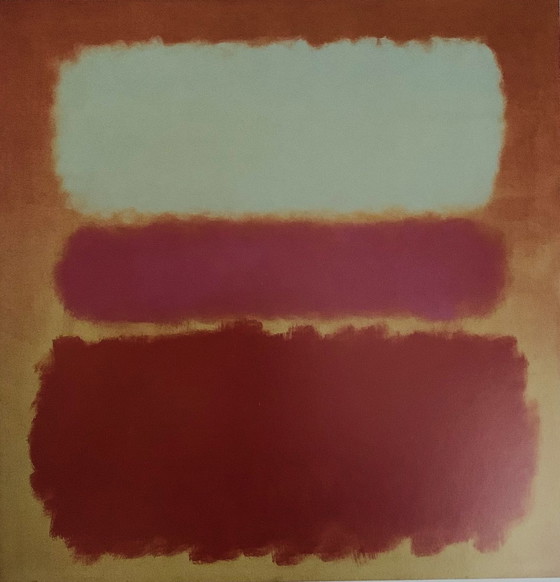 Image 1 of Mark Rothko : "Nuage blanc sur le pourpre 1957". Lithographie offset.