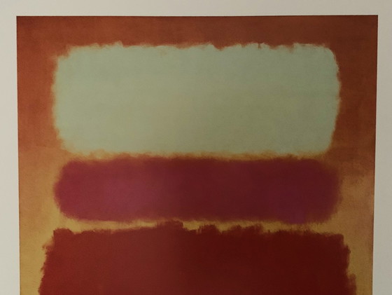 Image 1 of Mark Rothko : "Nuage blanc sur le pourpre 1957". Lithographie offset.