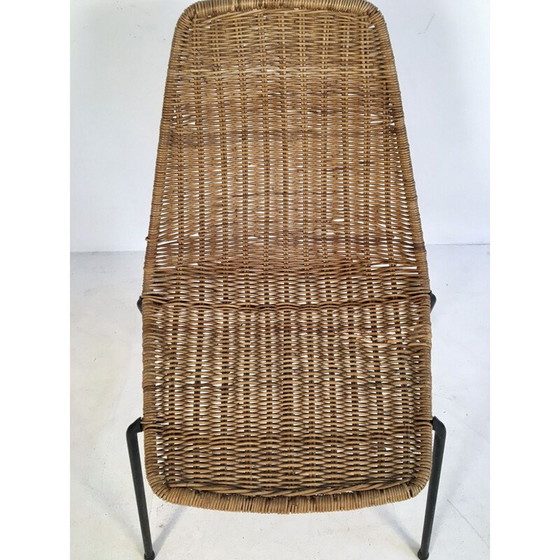 Image 1 of Paire de chaises en osier vintage de Campo et Graffi