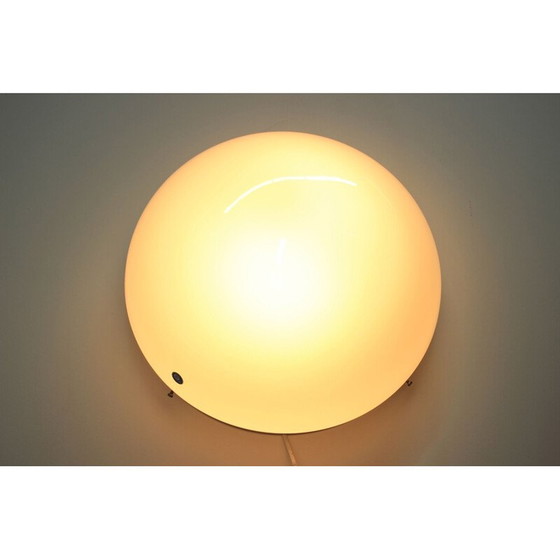 Image 1 of Paire de plafonniers chromés vintage par Napako, Tchécoslovaquie 1940