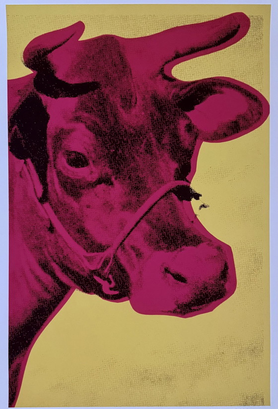 Image 1 of Andy Warhol : "Vache : jaune et rose, 1971".