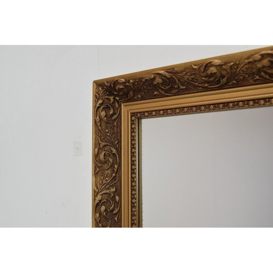 Image 1 of Miroir en bois du milieu du siècle, Tchécoslovaquie années 1960