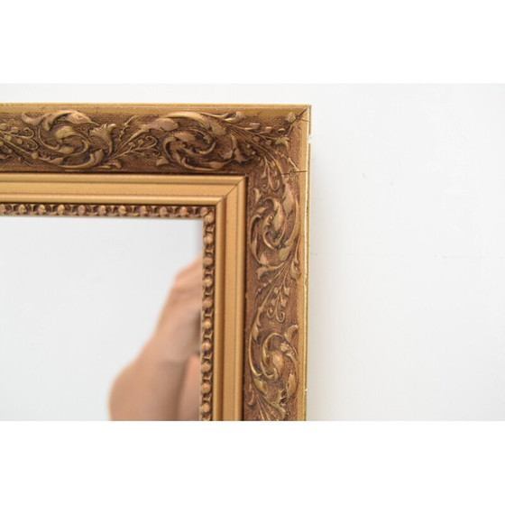 Image 1 of Miroir en bois du milieu du siècle, Tchécoslovaquie années 1960