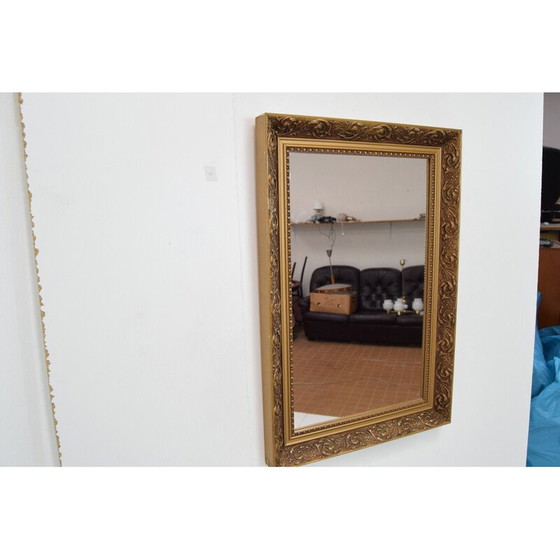 Image 1 of Miroir en bois du milieu du siècle, Tchécoslovaquie années 1960