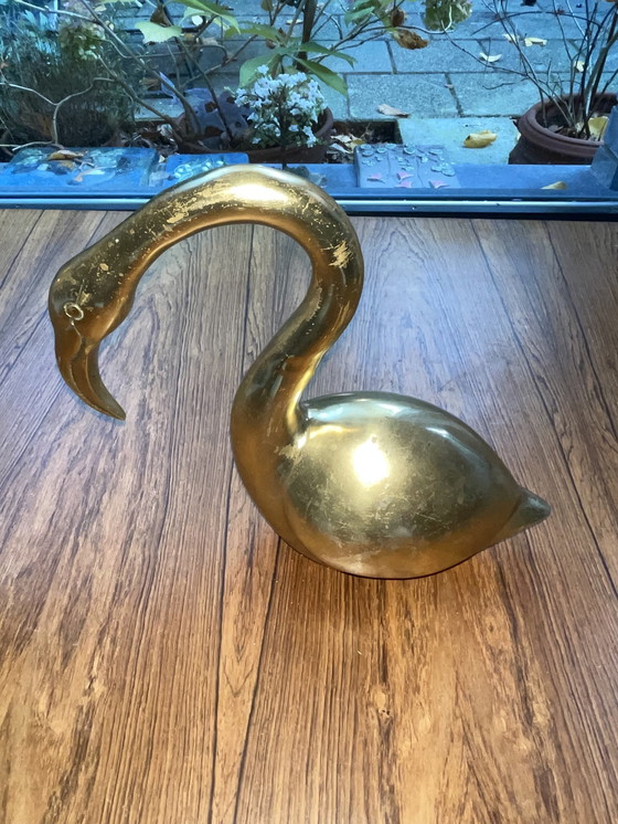 Image 1 of 2 X oiseaux en laiton vintage