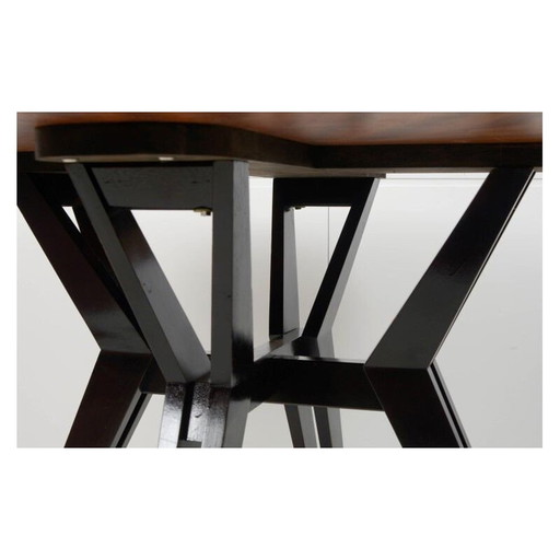 Table vintage en bois de rose par Ico Parisi pour Mim, 1970