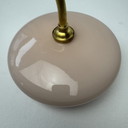 Paire D’Appliques Anciennes Vintage En Opaline Rose