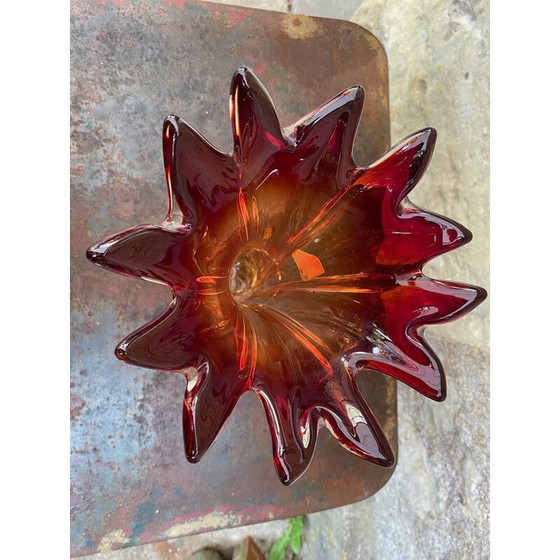 Image 1 of Vase vintage en verre de Murano, 1970