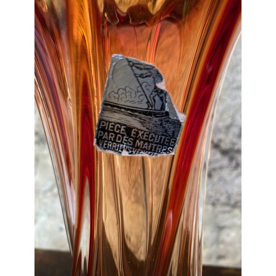 Image 1 of Vase vintage en verre de Murano, 1970