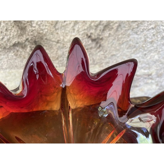 Image 1 of Vase vintage en verre de Murano, 1970