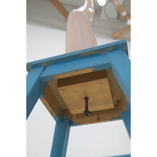 Tabouret vintage pivotant, Tchécoslovaquie années 1950