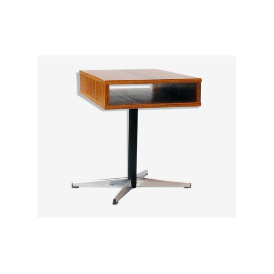 Image 1 of Table basse vintage en bois et métal, Tchécoslovaquie 1960