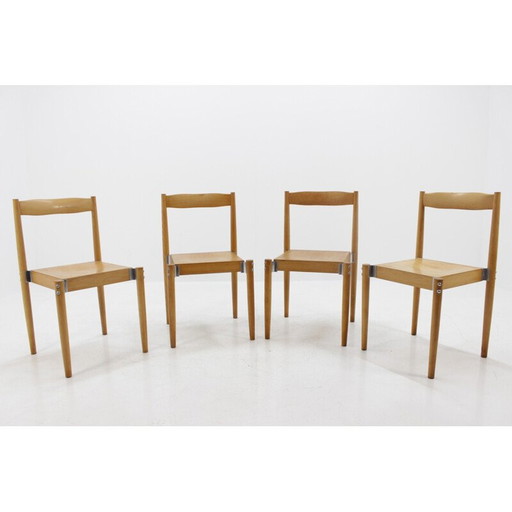 Ensemble de 4 chaises par Miroslav Navrátil - 1960s