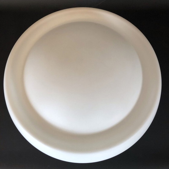 Image 1 of Lampe de table vintage en verre opalin par Pia Guidetti Crippa pour Lumi Labeled Italie 1970