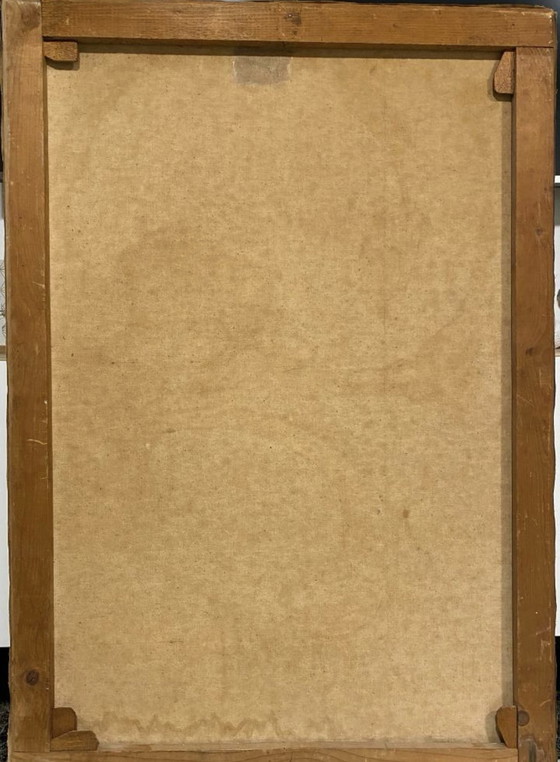 Image 1 of Raffaele Menster, toile à l'huile 1962, Italie, Abstraction,