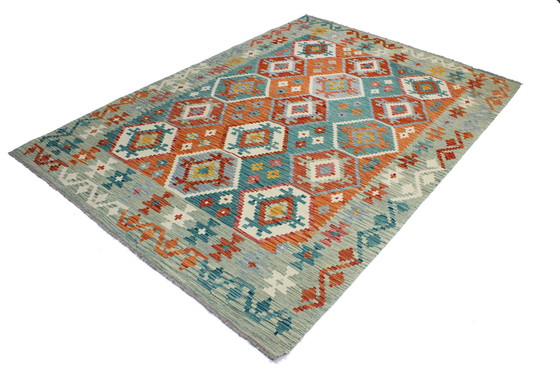 Image 1 of Original Old Style Kelim Afghan 248 X 178 Cm Top condition