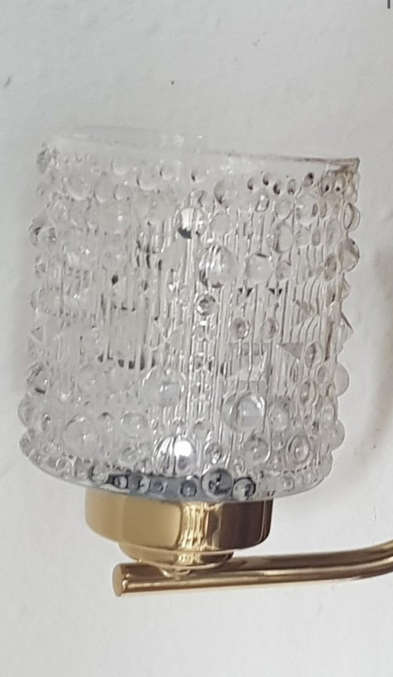 Image 1 of Lampe murale suédoise avec cadre en laiton