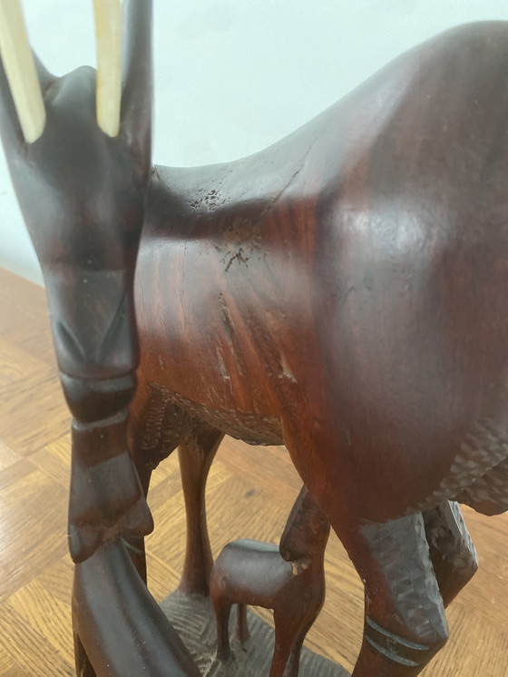 Image 1 of Magnifique sculpture en bois du Mid Century